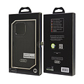 Audi Audi iPhone 16 Pro Max Back cover case - synthetic leather - magsafe - Black