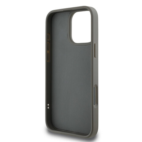 Karl Lagerfeld Karl Lagerfeld iPhone 16 Pro Max Backcover hoesje 3D rubber signature - Grijs Karl Lagerfeld Karl Lagerfeld iPhone 16 Pro Max Backcover hoesje 3D rubber signature - Grijs