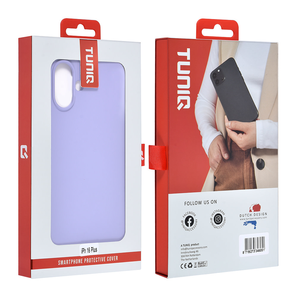 TUNIQ TUNIQ iPhone 16 Plus Backcover hoesje - Lila, foto 4 van 6