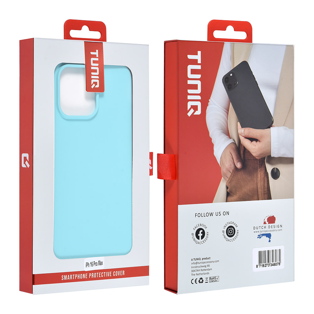 TUNIQ TUNIQ iPhone 16 Pro Max Backcover hoesje - Koraalblauw, foto 4 van 6
