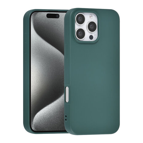TUNIQ TUNIQ iPhone 16 Pro Max Back cover coque TPU - Vert TUNIQ TUNIQ iPhone 16 Pro Max Back cover coque TPU - Vert