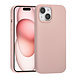 TUNIQ TUNIQ iPhone 15 Back cover case - Premium Liquid silicone - Pink TUNIQ TUNIQ iPhone 15 Back cover case - Premium Liquid silicone - Pink