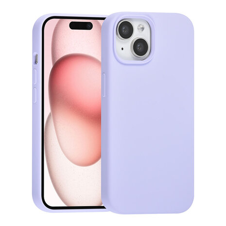 TUNIQ TUNIQ iPhone 15 Back cover case - Premium Liquid silicone - Purple TUNIQ TUNIQ iPhone 15 Back cover case - Premium Liquid silicone - Purple