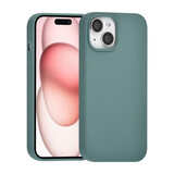 TUNIQ TUNIQ iPhone 15 Back cover coque Premium Liquid silicone - Vert TUNIQ TUNIQ iPhone 15 Back cover coque Premium Liquid silicone - Vert