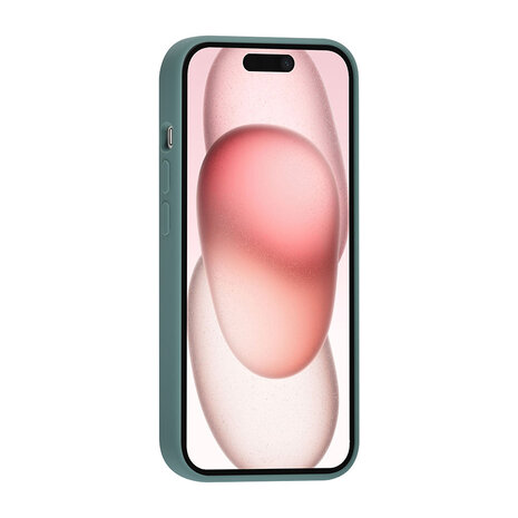 TUNIQ TUNIQ iPhone 15 Backcover hoesje Premium Liquid silicone - Groen TUNIQ TUNIQ iPhone 15 Backcover hoesje Premium Liquid silicone - Groen