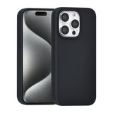 TUNIQ TUNIQ iPhone 15 Pro Back cover case - Premium Liquid silicone - Black TUNIQ TUNIQ iPhone 15 Pro Back cover case - Premium Liquid silicone - Black