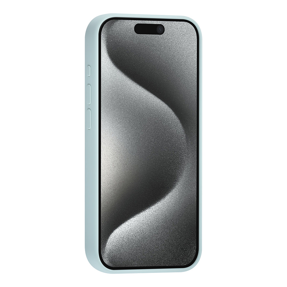TUNIQ TUNIQ iPhone 15 Pro Backcover hoesje Premium Liquid silicone - LichtBlauw, foto 3 van 6