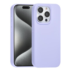 TUNIQ iPhone 15 Pro Back cover case - Premium Liquid silicone - Purple