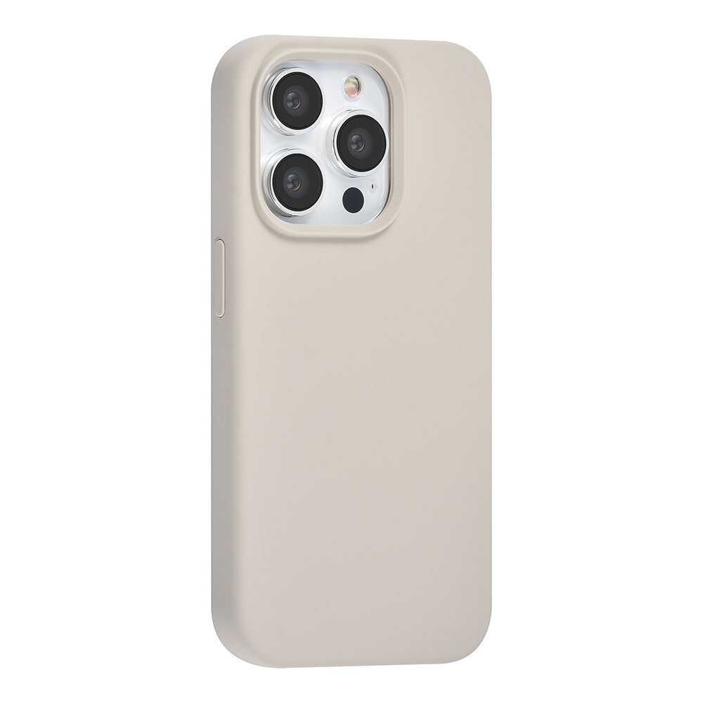 TUNIQ TUNIQ iPhone 15 Pro Back cover coque Premium Liquid silicone - Beige TUNIQ TUNIQ iPhone 15 Pro Back cover coque Premium Liquid silicone - Beige