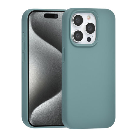 TUNIQ TUNIQ iPhone 15 Pro Back cover case - Premium Liquid silicone - Green