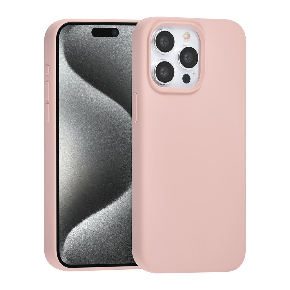 TUNIQ TUNIQ iPhone 15 Pro Max Back-Cover hul - Premium Liquid silicone - Rosa TUNIQ TUNIQ iPhone 15 Pro Max Back-Cover hul - Premium Liquid silicone - Rosa