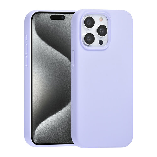 TUNIQ TUNIQ iPhone 15 Pro Max Back-Cover hul - Premium Liquid silicone - Lila