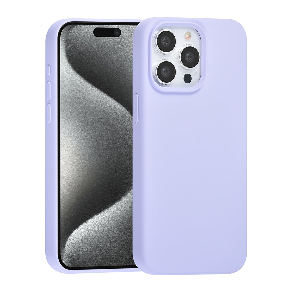 TUNIQ TUNIQ iPhone 15 Pro Max Backcover hoesje Premium Liquid silicone - Paars