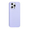 TUNIQ TUNIQ iPhone 15 Pro Max Back cover coque Premium Liquid silicone - Violet
