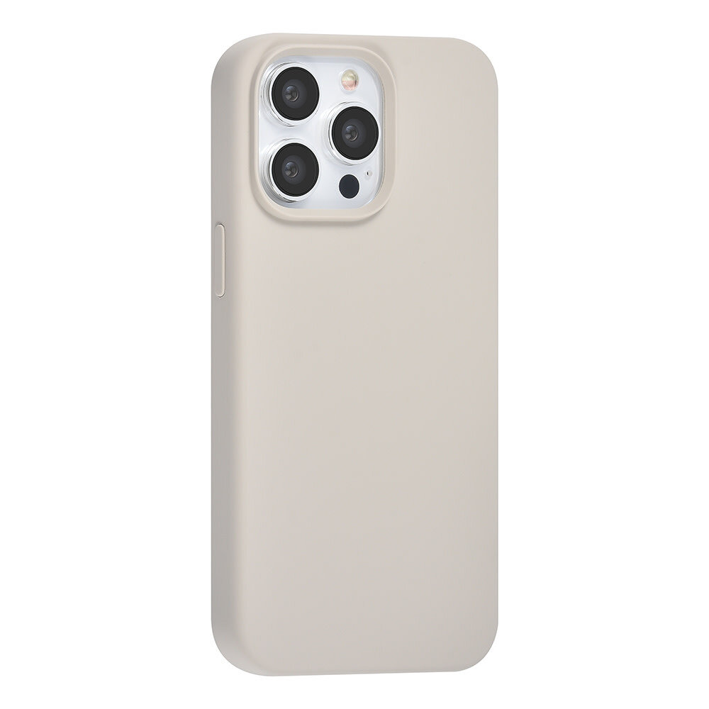 TUNIQ TUNIQ iPhone 15 Pro Max Back-Cover hul - Premium Liquid silicone - Beige TUNIQ TUNIQ iPhone 15 Pro Max Back-Cover hul - Premium Liquid silicone - Beige