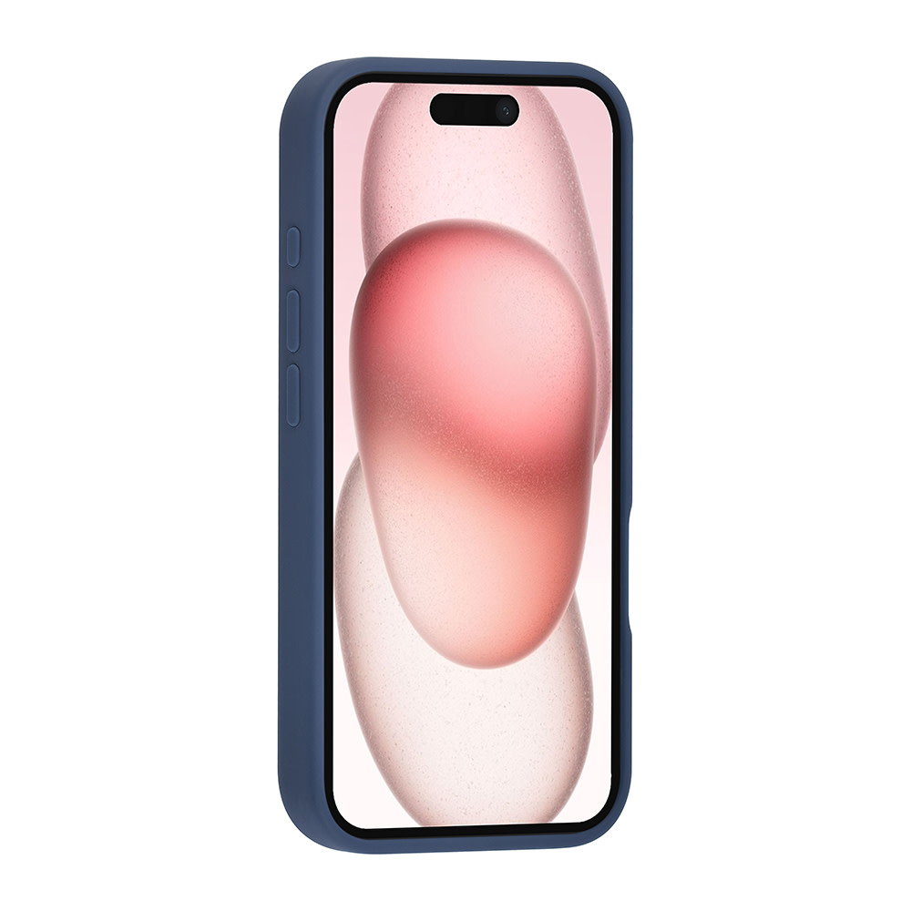 TUNIQ TUNIQ iPhone 16 Backcover hoesje Premium Liquid silicone - DonkerBlauw, foto 3 van 6