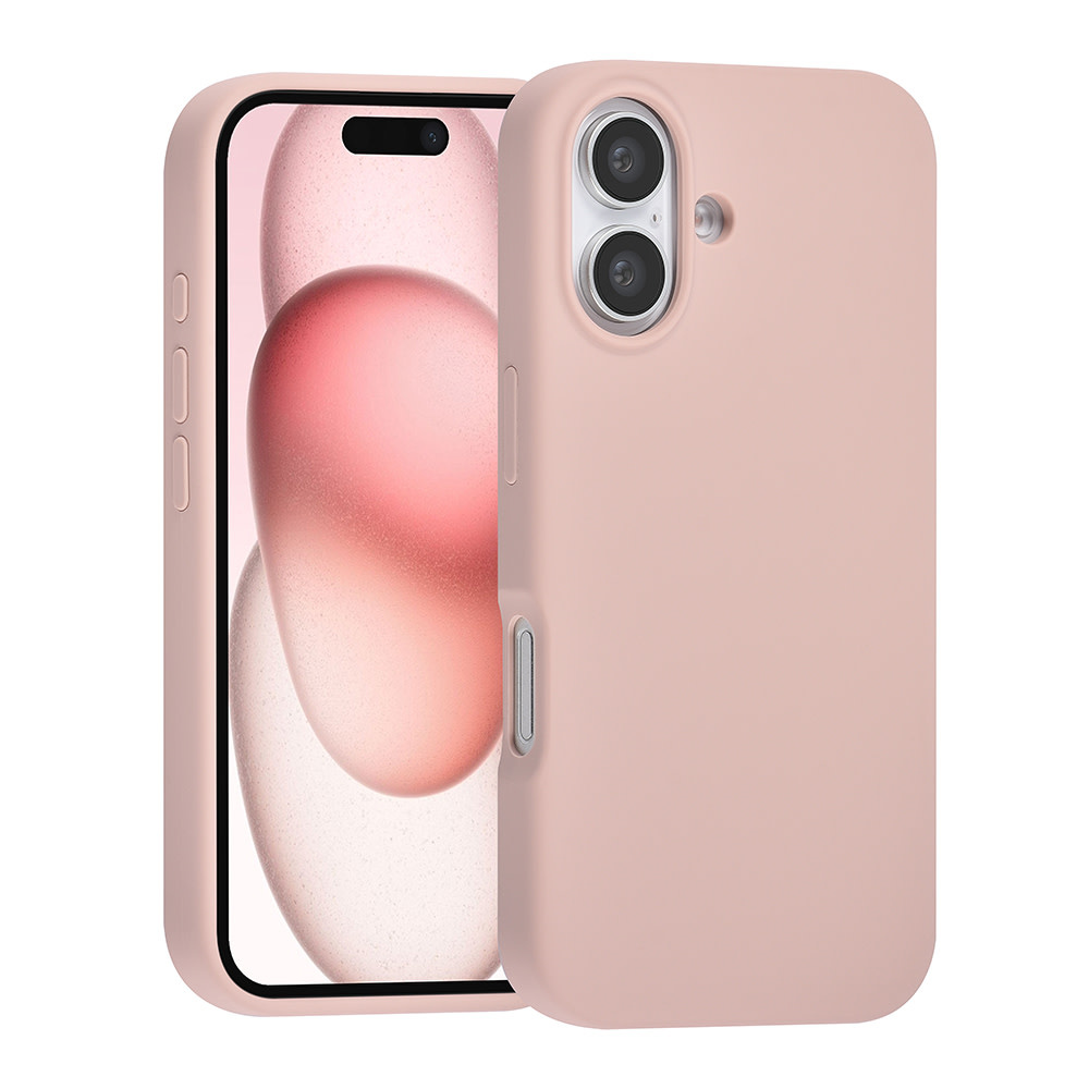 TUNIQ TUNIQ iPhone 16 Backcover hoesje Premium Liquid silicone - Roze