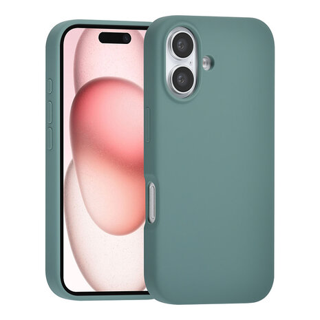 TUNIQ TUNIQ iPhone 16 Back cover case - Premium Liquid silicone - Green TUNIQ TUNIQ iPhone 16 Back cover case - Premium Liquid silicone - Green