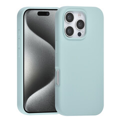 TUNIQ iPhone 16 Pro Back cover case - Premium Liquid silicone - Light Blue