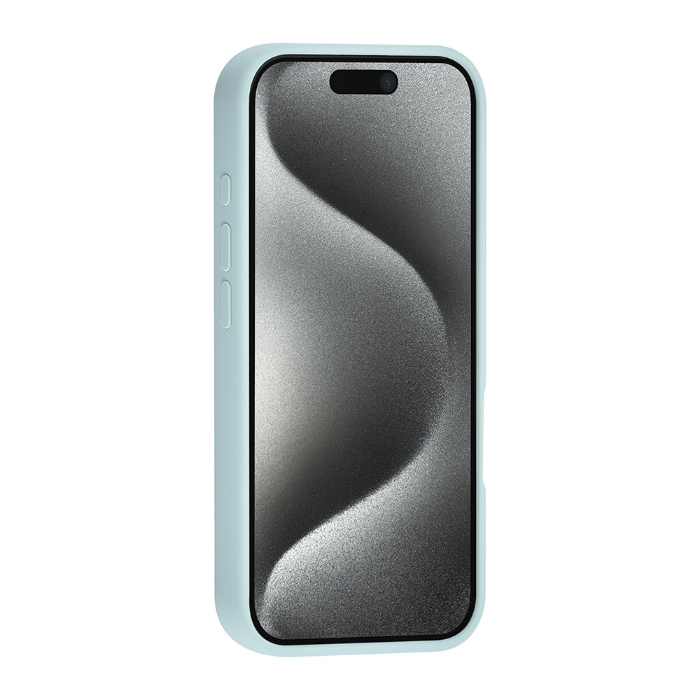TUNIQ TUNIQ iPhone 16 Pro Backcover hoesje Premium Liquid silicone - LichtBlauw, foto 3 van 6