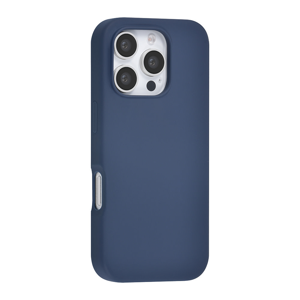 TUNIQ TUNIQ iPhone 16 Pro Backcover hoesje Premium Liquid silicone - DonkerBlauw, foto 2 van 6