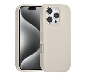 TUNIQ TUNIQ iPhone 16 Pro Back cover case - Premium Liquid silicone - Beige TUNIQ TUNIQ iPhone 16 Pro Back cover case - Premium Liquid silicone - Beige