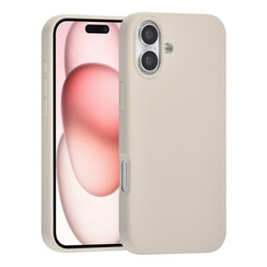 TUNIQ iPhone 16 Plus Back-Cover hul - Premium Liquid silicone - Beige