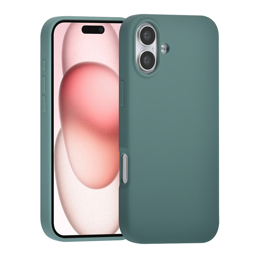 TUNIQ TUNIQ iPhone 16 Plus Backcover hoesje Premium Liquid silicone - Groen