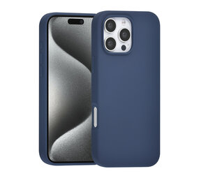 TUNIQ TUNIQ iPhone 16 Pro Max Backcover hoesje Premium Liquid silicone - Blue TUNIQ TUNIQ iPhone 16 Pro Max Backcover hoesje Premium Liquid silicone - Blue