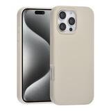 TUNIQ TUNIQ iPhone 16 Pro Max Back cover coque Premium Liquid silicone - Beige TUNIQ TUNIQ iPhone 16 Pro Max Back cover coque Premium Liquid silicone - Beige