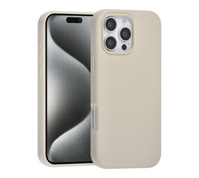 TUNIQ TUNIQ iPhone 16 Pro Max Back cover case - Premium Liquid silicone - Beige TUNIQ TUNIQ iPhone 16 Pro Max Back cover case - Premium Liquid silicone - Beige