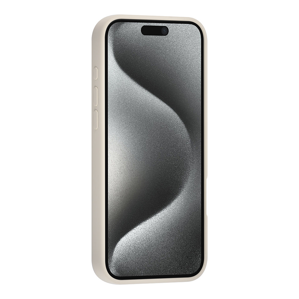 TUNIQ TUNIQ iPhone 16 Pro Max Backcover hoesje Premium Liquid silicone - Beige, foto 3 van 4