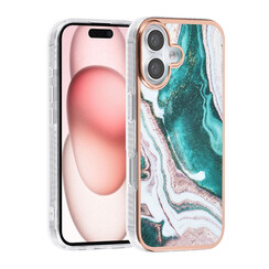 TUNIQ iPhone 16 Back cover case - Silicone - Marble Green
