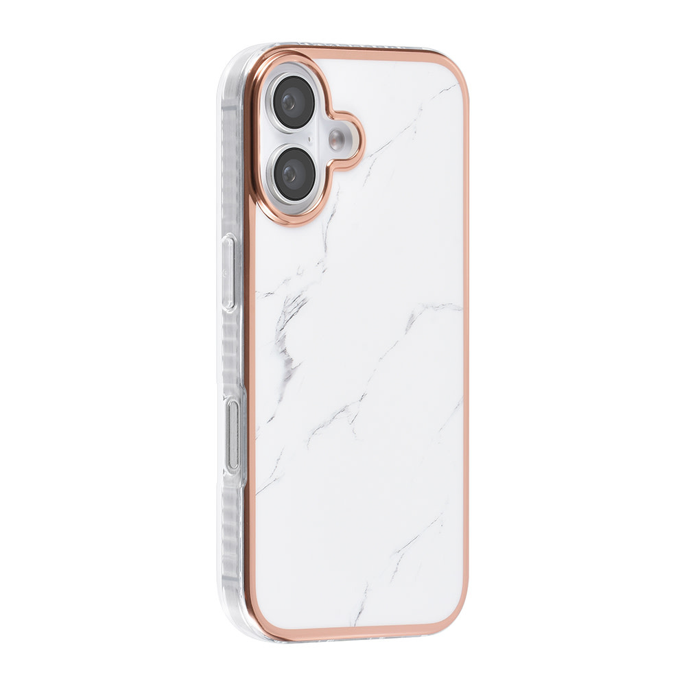 TUNIQ TUNIQ iPhone 16 Backcover hoesje Silicone - Marble, foto 2 van 4