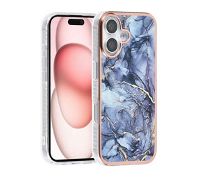 TUNIQ TUNIQ iPhone 16 Backcover hoesje Silicone - Marble Grey