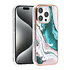 TUNIQ iPhone 16 Pro Back-Cover hul - Silicone - Marble Green