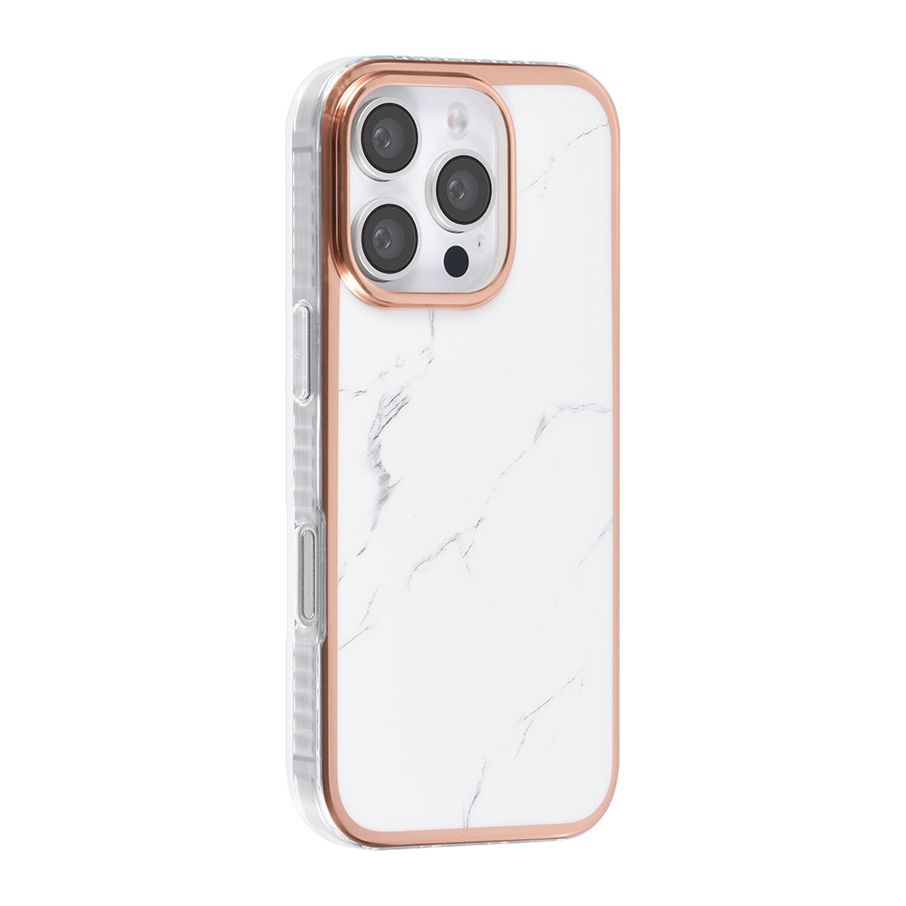 TUNIQ TUNIQ iPhone 16 Pro Backcover hoesje Silicone - Marble, foto 2 van 4