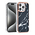 TUNIQ iPhone 16 Pro Backcover hoesje Silicone - Marble Black