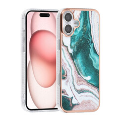 TUNIQ iPhone 16 Plus Back cover case - Silicone - Marble Green