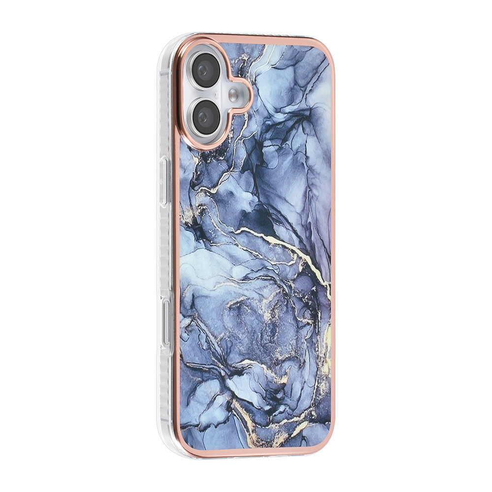 TUNIQ TUNIQ iPhone 16 Plus Back cover case - Silicone - Marble Grey