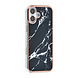 TUNIQ TUNIQ iPhone 16 Plus Back cover case - Silicone - Marble Black