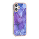TUNIQ TUNIQ iPhone 16 Plus Backcover hoesje Silicone - Marble Purple TUNIQ TUNIQ iPhone 16 Plus Backcover hoesje Silicone - Marble Purple
