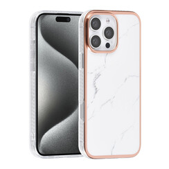 TUNIQ iPhone 16 Pro Max Back cover coque Silicone - Marble