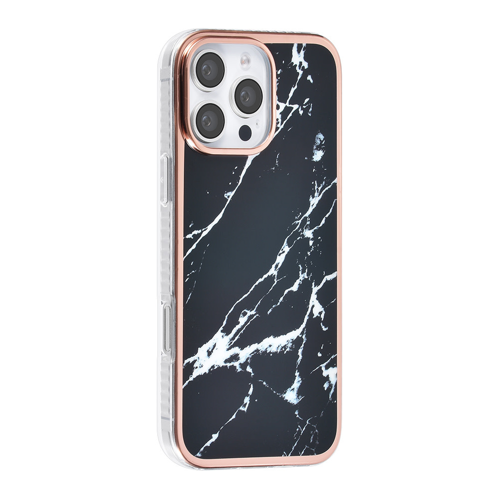 TUNIQ TUNIQ iPhone 16 Pro Max Backcover hoesje Silicone - Marble Black, foto 2 van 4