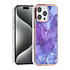 TUNIQ iPhone 16 Pro Max Back cover coque Silicone - Marble Purple