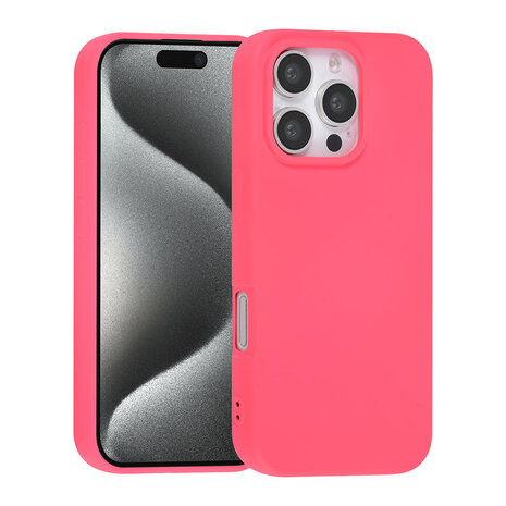 TUNIQ TUNIQ iPhone 16 Pro Back-Cover hul - Hot Pink TUNIQ TUNIQ iPhone 16 Pro Back-Cover hul - Hot Pink