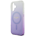 Guess Guess iPhone 16 Back cover coque Magsafe IML glitter gradient - Violet