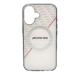 AMG AMG iPhone 16 Back cover coque - Double layer - Magsafe - Rouge AMG AMG iPhone 16 Back cover coque - Double layer - Magsafe - Rouge