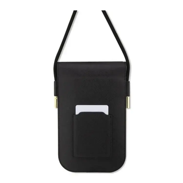 Guess Guess PU Leather Telefoontas - Wallet Bag - Embossed Logo - Zwart, foto 2 van 3