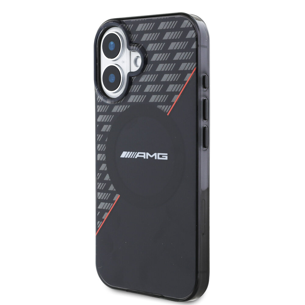 AMG AMG iPhone 16 Back cover case - Double layer - Magsafe - Black AMG AMG iPhone 16 Back cover case - Double layer - Magsafe - Black